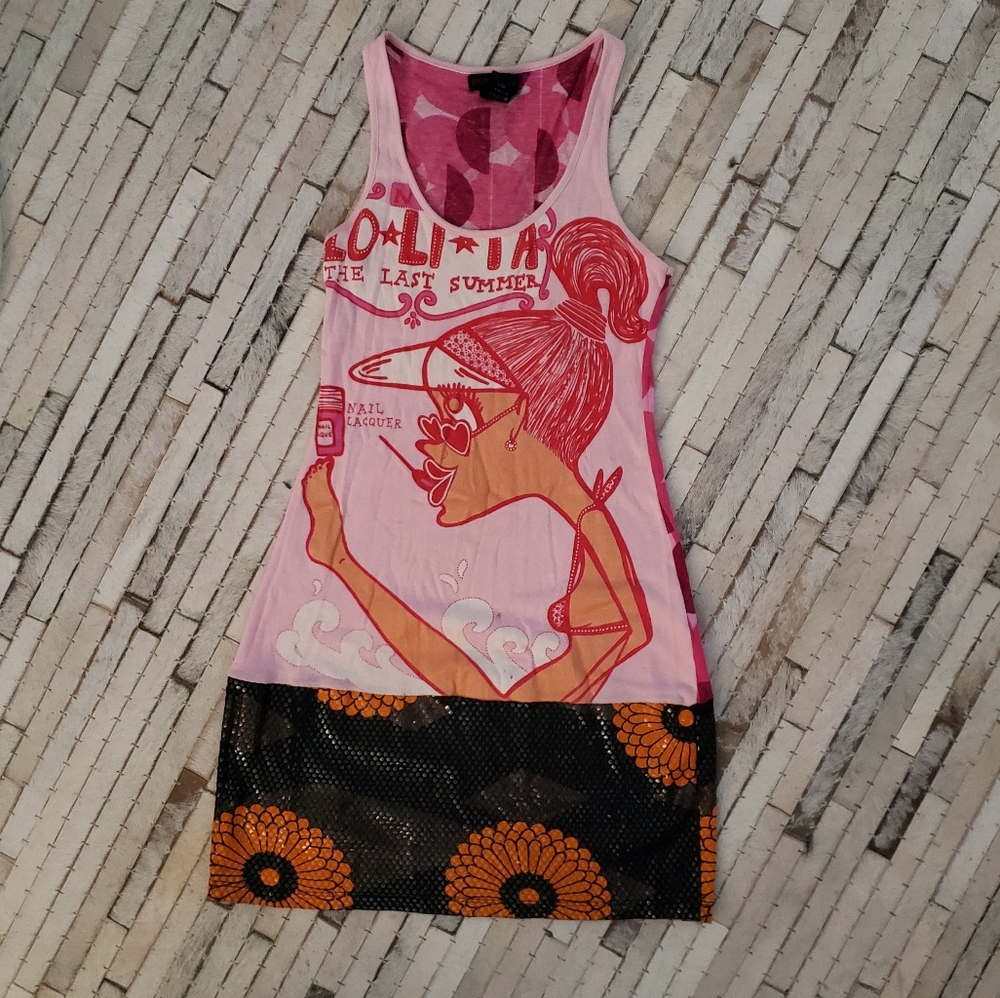 CUSTO BARCELONA Fun & Colorful Design Dress